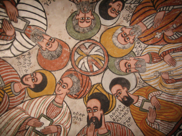Fresques de l'église d'Abuna Yemata Guh (Gheralta, Ethiopie)