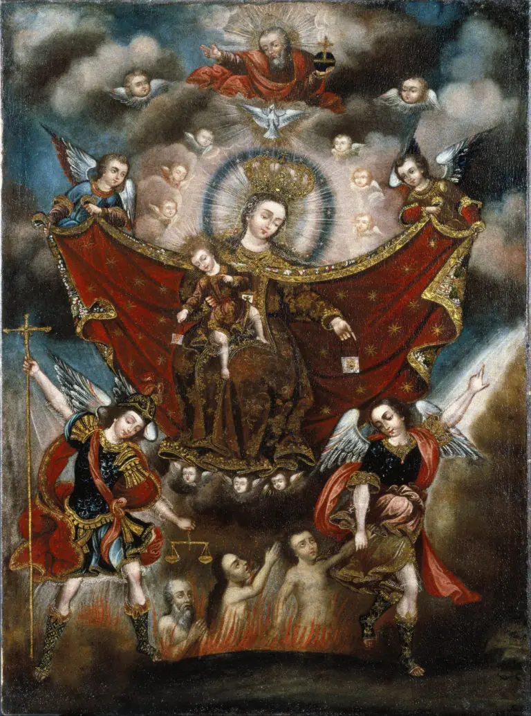 Notre-Dame du Carmel sauvant les âmes du purgatoire