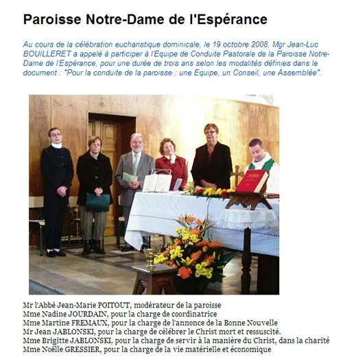 Le "terrain" vu par Mgr Bouilleret
