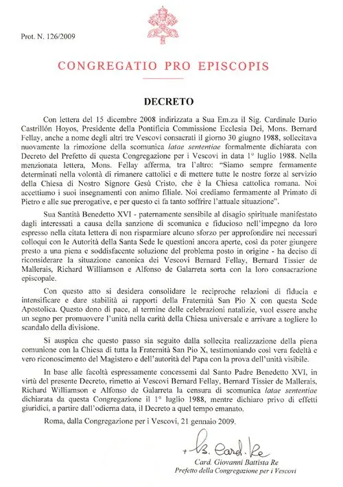Le décret du 21 janvier 2009