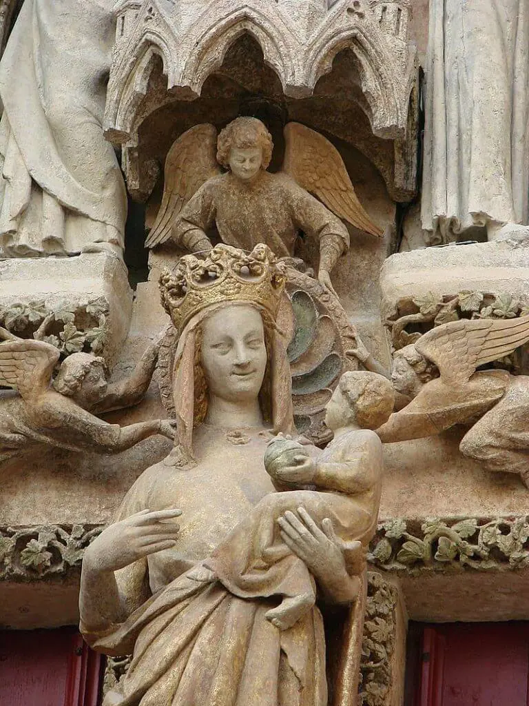 Statue Vierge Marie à l'enfant