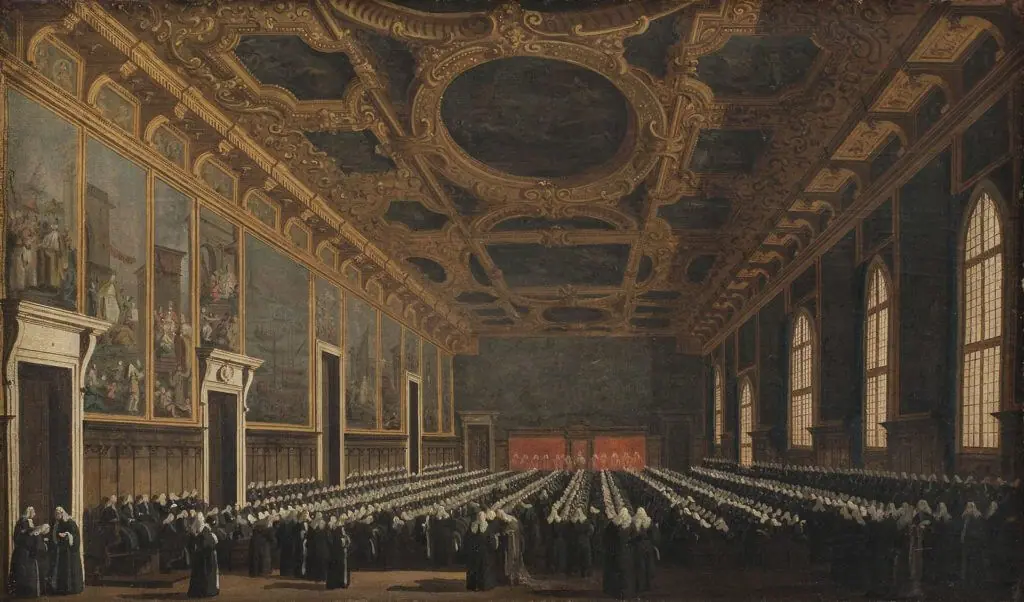 Canaletto - Le Doge et le Grand Conseil (vers 1763)