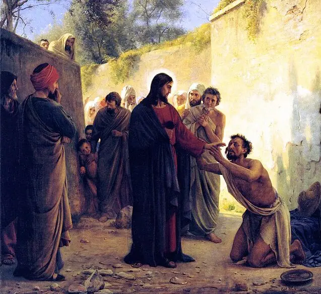 Guérison de l'aveugle par Jésus-Christ