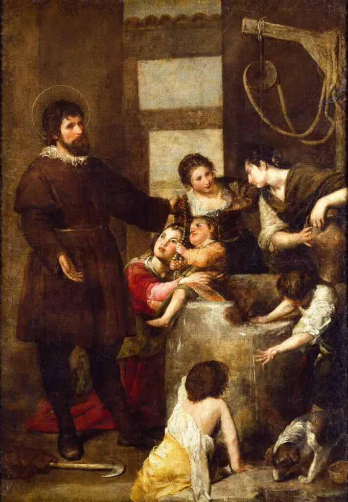 Le miracle du puit, par Alonso Cano