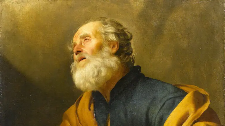 Saint Pierre pénitent par Gerard Van Honthorst