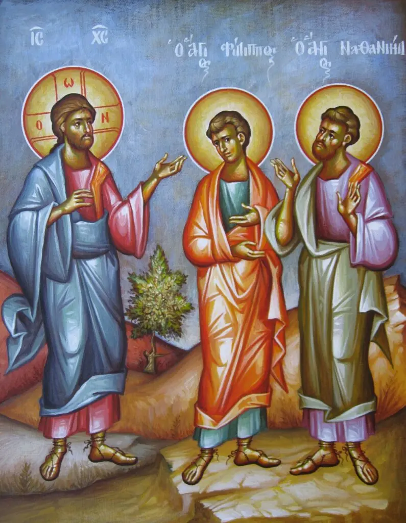 Philippe présente le Christ à Nathanaël